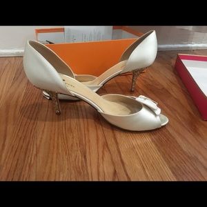 NWT Kate Spade Wedding Shoes Sala Glitter Heels